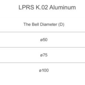 Bảng cấu tạo của cảm biến radar đo mức LPRS K.02 Aluminum