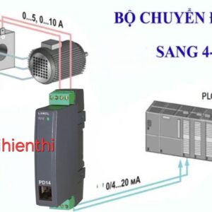 Trong công nghiệp thường dùng bộ chuyển tín hiệu 1A 5A ra 4-20mA.