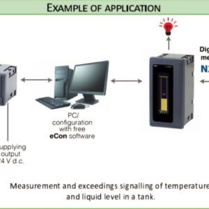 Bộ hiển thị nhiệt độ gắn tủ điện mã N21 00M0 Lumel.
