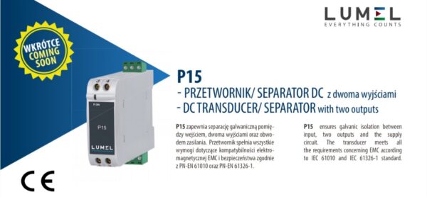 Bộ chia tín hiệu nguồn tự động model P15 555555F0000M0 Lumel - Ba Lan.