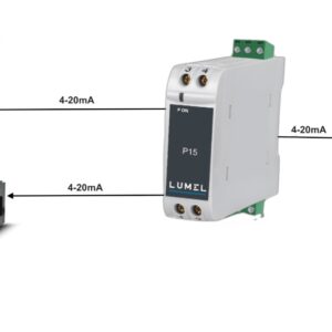 Bộ chuyển đổi P15 ứng dụng kết hợp với cảm biến đo áp suất.
