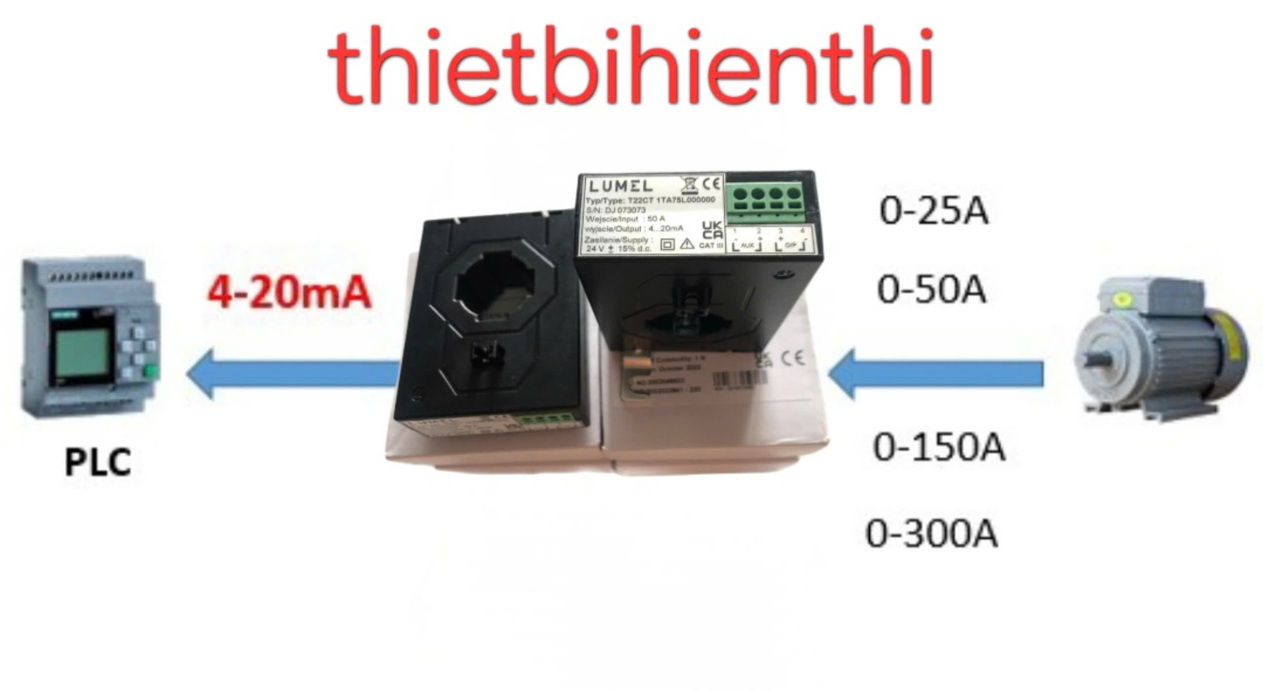 Máy biến dòng ngõ ra trực tiếp 4-20mA.