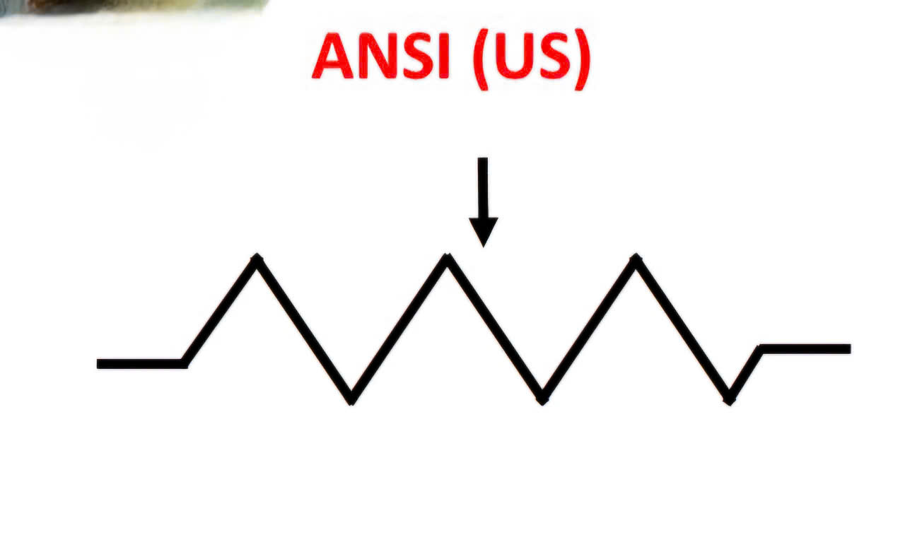 Sơ đồ của Potentiometer theo chuẩn ANSI