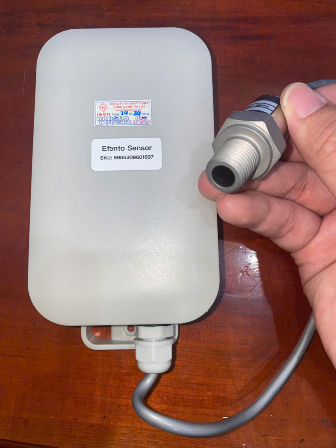 Cảm biến cảnh báo áp suất từ xa Efento.